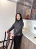 俞兆林媽媽裝2025春秋新中式外套時(shí)尚洋氣質(zhì)套裝貴夫人兩件套中老年女裝 灰色 兩件套 2XL  （建議105-120斤） 曬單實(shí)拍圖