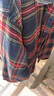 WASSUP HERMU官方潮牌棉服男秋冬季格子紅色棉衣加厚保暖面包服情侶外套棉襖子 藏青色 XL （建議140-160斤） 曬單實(shí)拍圖