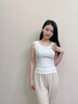 lagogo【呼吸感背心】百搭修身吊帶女拉谷谷2025春新款遮副乳上衣 深灰色 M 曬單實(shí)拍圖