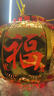 星光耀程新款旋轉(zhuǎn)燈籠中國風(fēng)陽臺大門口紅燈籠喜慶鐵藝Led燈喬遷結(jié)婚過年過節(jié)福字新中式吊燈 元寶五?？钪睆?0CM送LED旋轉(zhuǎn) 曬單實拍圖