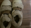GG-CC【布朗可可】潮流冬新款毛毛鞋保暖厚底增高休閑板鞋女G23Y6905 杏色 38 曬單實(shí)拍圖