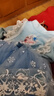 喵駝艾莎女王冰雪奇緣艾沙公主裙女童秋冬加絨愛(ài)莎裙兒童生日禮服裙子 艾莎裙藍色(加絨)+斗篷+二件套 120 適合身高(105-115)cm 曬單實(shí)拍圖