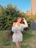 浪莎掛脖小吊帶背心女2025春夏新款螺紋內(nèi)搭帶胸墊純棉美背打底上衣 曬單實(shí)拍圖