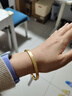 六福珠寶一生一世黃金手鐲光影金爆閃碎碎冰足金手鐲 計價 60mm-約13.14克 曬單實拍圖