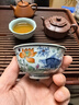 鐘家窯鐘家窯主人杯單杯景德鎮(zhèn)柴窯青花斗彩手繪魚藻紋高檔個人功夫茶杯 曬單實拍圖