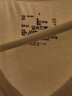 無印良品（MUJI）男式 棉冬季 V領(lǐng) 長袖T恤 打底衫 黑色 XS 曬單實(shí)拍圖