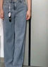 森馬（Semir）森柔牛仔|牛仔褲女港風(fēng)舒適闊腿褲顯瘦秋季女生純棉長(zhǎng)褲百搭 牛仔中藍(lán)88201 L 曬單實(shí)拍圖