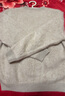 珍貝純羊絨衫女秋冬新款圓領(lǐng)蝙蝠袖慵懶保暖針織上衣厚31179Q 淺駝 M （100/M） 曬單實拍圖