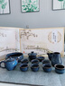 蘇蔻高檔茶具套裝功夫茶具整套茶壺茶杯喬遷禮物送禮佳品家居館 拉絲茶具大套組【禮盒裝】 16頭 曬單實(shí)拍圖