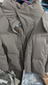 杰克·瓊斯（JACK&JONES）男裝冬季新款短款男士羽絨服加厚連帽寬松面包服保暖鴨絨上衣外套 漂流木E12 XL 185 曬單實(shí)拍圖