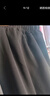 名格雅頓黑色闊腿褲女學(xué)生春秋新款高腰垂墜感寬松九分直筒褲子女 九分褲【有口袋】 2XL 建議135-150斤 曬單實(shí)拍圖