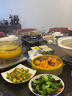 鑄鐵鍋商用干鍋帶蓋生鐵鍋仔火鍋家用干鍋爐酒精爐小火鍋鐵鍋 23cm雙耳干鍋 曬單實(shí)拍圖