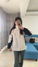 雅鹿沖鋒衣女男三合一可拆卸小個子登山服防風保暖加厚加絨滑雪服外套 KY1818S熊貓白/黑色-女 M 曬單實拍圖