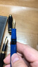 百利金 【復(fù)刻版】Pelikan德國 M120經(jīng)典靚藍(lán)鋼筆雕花金尖鋼筆墨水筆 經(jīng)典藍(lán)色 0.38mm/EF尖 曬單實(shí)拍圖