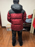 波司登（BOSIDENG）【反季】羽絨服國(guó)標(biāo)90絨男女情侶冬季短款潮流涂鴉連帽外套 【新年紅】紅運(yùn)當(dāng)頭9BW5 4XL 190/108A 曬單實(shí)拍圖