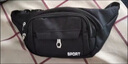 暢印多隔層腰包男女包胸包腰間掛包耐磨背包運動(dòng)跑步手機包收銀錢(qián)包袋 黑色 曬單實(shí)拍圖