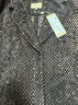 PORTS寶姿 新品女裝經(jīng)典西裝領(lǐng)廓形毛呢大衣LA9C079GFF031 咖啡混色 S (4) 曬單實(shí)拍圖