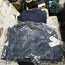 深呼吸DEEP BREATH女裝高腰紙感休閑闊腿牛仔長褲女A100241 A100421 深藍-常規(guī) L (4) 曬單實拍圖