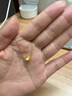 中國(guó)黃金（CHINA GOLD）貓眼珠黃金吊墜貓眼轉(zhuǎn)運(yùn)珠吊墜小金珠項(xiàng)鏈女送老婆女友生日禮物 貓眼轉(zhuǎn)運(yùn)珠吊墜（約0.23g)+品牌禮盒 曬單實(shí)拍圖