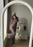 MAIA ACTIVE 肌理直筒褲 含TENCEL?萊賽爾寬松瑜伽闊腳褲長褲51PN09 栗檀棕 M 曬單實拍圖