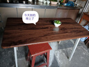 小匠材餐桌家用飯桌小戶(hù)型餐桌現代簡(jiǎn)約長(cháng)方形吃飯桌子出租屋胡桃120*60 曬單實(shí)拍圖