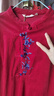 指間沙原創(chuàng)女裝23冬季中式立領(lǐng)刺繡條絨連衣裙文藝中長連衣裙 中國紅64 L 曬單實拍圖