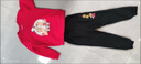史努比（peanuts）新年款加絨衛(wèi)衣衛(wèi)褲套裝加絨圓領(lǐng)衛(wèi)衣保暖冬季加厚上衣無帽 W藍(lán)大吉-K灰事成努比-加絨 130 碼 曬單實拍圖