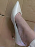 7or9茉莉 白色高跟鞋新款鞋子女設計感5cm通勤尖頭時(shí)尚舒適單鞋夏 茉莉5cm 配飾需要另外購買(mǎi) 41 曬單實(shí)拍圖