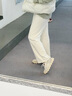 COZY STEPS可至男女款春季新款休閑復古德訓鞋舒適輕便法棍鞋 太空白+乳酪白+姜餅干色（女） 37 曬單實(shí)拍圖