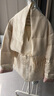 太平鳥(niǎo)女裝羽絨服蘇州博物館聯(lián)名錦繡國風(fēng)緞面提花外套 米白色 L 曬單實(shí)拍圖