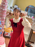 DGOV圣誕新年甜美小飛袖紅色連衣裙子女秋冬2025新款法式背心長(cháng)裙套裝 兩件套裝zt M 【95-105斤】 曬單實(shí)拍圖
