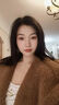 朗姿羊毛大衣設計感長(cháng)款高級感毛毛大衣外套冬新款通勤仿皮草 駝色 M 曬單實(shí)拍圖