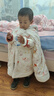 拉比兒童夾棉家居服套裝秋冬男女童過(guò)年喜慶衣服內衣套裝中國風(fēng)120g棉 淺杏 90 曬單實(shí)拍圖