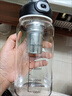 歡晉茶水分離大容量玻璃杯商務男女學生用耐高溫帶刻度大肚杯泡茶杯子 主圖款 2000ML直飲獨立茶網(wǎng)+杯套 曬單實拍圖