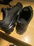 特步男鞋運動(dòng)鞋子男款秋冬季新款國潮烽火皮面防水減震官方正品跑步鞋 黑灰【防水皮面】 40 曬單實(shí)拍圖