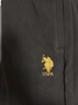U.S. POLO ASSN.運動(dòng)褲加絨男士休閑褲冬季保暖男褲寬松衛褲保羅褲子 黑色（束 L 曬單實(shí)拍圖