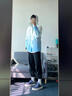 PPGE軟殼沖鋒夾克戶(hù)外高級(jí)漸變雙色暈染防風(fēng)防潑水上衣女夾克外套 天空藍(lán)-高級(jí)漸變 L (175/92A) 曬單實(shí)拍圖