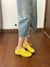 Allbirds【董潔同款】赤足鞋Air Flow呼吸芭蕾鞋春季新款女鞋多巴胺休閑鞋 陽光黃 董潔同款 39 /W9 女碼 曬單實拍圖