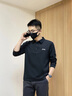 吉普（JEEP）長(cháng)袖T恤男春秋季寬松休閑polo領(lǐng)打底衫男士衣服男裝 黑色 XL  曬單實(shí)拍圖