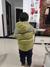 巴拉巴拉兒童羽絨服冬裝男童女童寶寶連帽外套保暖面包服親子裝潮 綠色調(diào)00444-灰鴨絨 120cm 曬單實(shí)拍圖