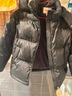 鴨鴨兒童羽絨服男童冬季短款加厚保暖休閑學(xué)生連帽中大童裝外套HR 黑色 140 曬單實(shí)拍圖