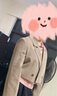 哥弟真的好（GIRDEAR）女裝通勤雙排扣短款造型小西裝西服女A400712 咖卡 M (3碼) 曬單實拍圖
