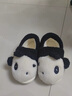 樸西兒童棉拖鞋女童冬季親子寶寶拖鞋女款包跟室內加絨保暖兒童棉鞋 熊貓黑 28 【190mm】 曬單實(shí)拍圖