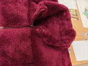 羅蒙（ROMON）秋冬季新款搖粒絨馬甲女中年媽媽珊瑚絨保暖外穿女背心雙面絨馬甲 KG酒紅色【款】 加厚 L 95-110斤 曬單實(shí)拍圖