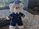 蜀黍家空姐小熊毛絨玩偶制服機長(cháng)熊公仔正版航空飛行員紀念品禮物 機長(cháng)熊 默認款 曬單實(shí)拍圖