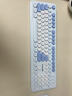 蝰蛇WK200無線鍵盤鼠標(biāo)套裝 筆記本電腦臺(tái)式家用辦公鍵盤 靜音按鍵鍵盤 可愛女生鍵盤 WK200套裝【櫻花粉】電池 曬單實(shí)拍圖