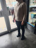 羅蒙羊毛衫女年輕媽媽秋冬新款加厚毛衣女洋氣時(shí)尚寬松顯瘦上衣保暖 杏色 4XL (建議140-150斤) 曬單實(shí)拍圖