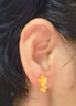 六福珠寶 足金櫻花黃金耳釘女款耳飾 計價(jià) L07TBGE0005 約1.97克 曬單實(shí)拍圖