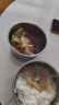 榮事達（Royalstar）電熱飯盒加熱飯盒蒸飯器304不銹鋼保溫飯盒上班族迷你煮飯鍋電飯煲小單人辦公室熱飯神器 1L 單層 粉色 餐具套裝 曬單實拍圖