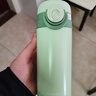 樂(lè)美雅（Luminarc）保溫杯男女士水杯子彈跳雙飲316內(nèi)膽400ml綠色一鍵彈蓋學(xué)生吸管杯 曬單實(shí)拍圖